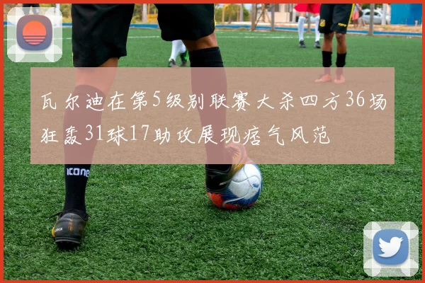 瓦尔迪在第5级别联赛大杀四方36场狂轰31球17助攻展现痞气风范